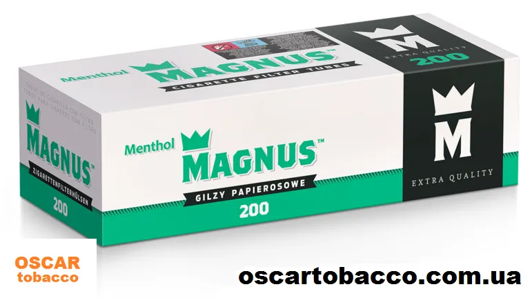 Купить Гильзы Magnus menthol (200шт.) Mg ment в интернет магазине oscartobacco